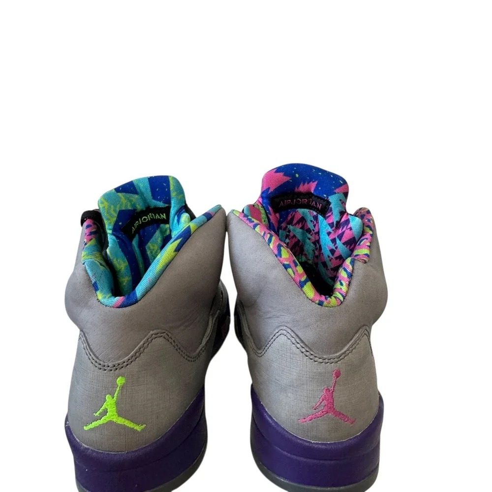Jordan 5 Retro Alternate Bel-Air Mens Grey Purple DB3335-100 High Top Sneakers 9